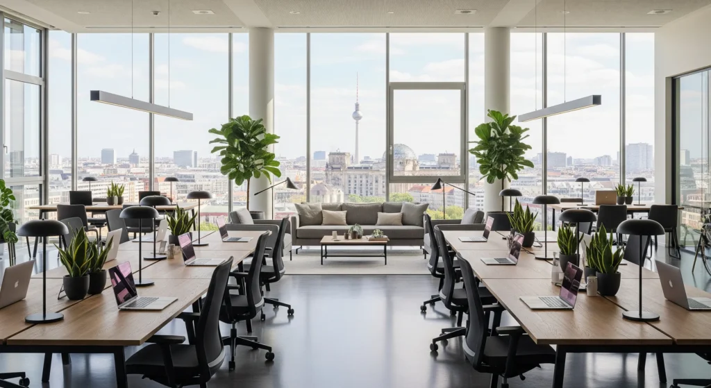 Sauberes Großraum Büro